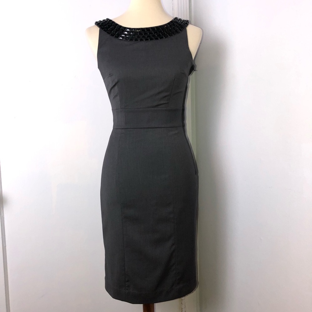 HM Grey Dress with Black Rhinestone